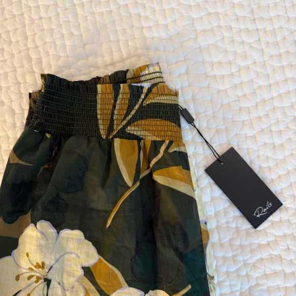 Rails Green Floral Tropical Print Wide Leg Pants - Picture 3 of 8